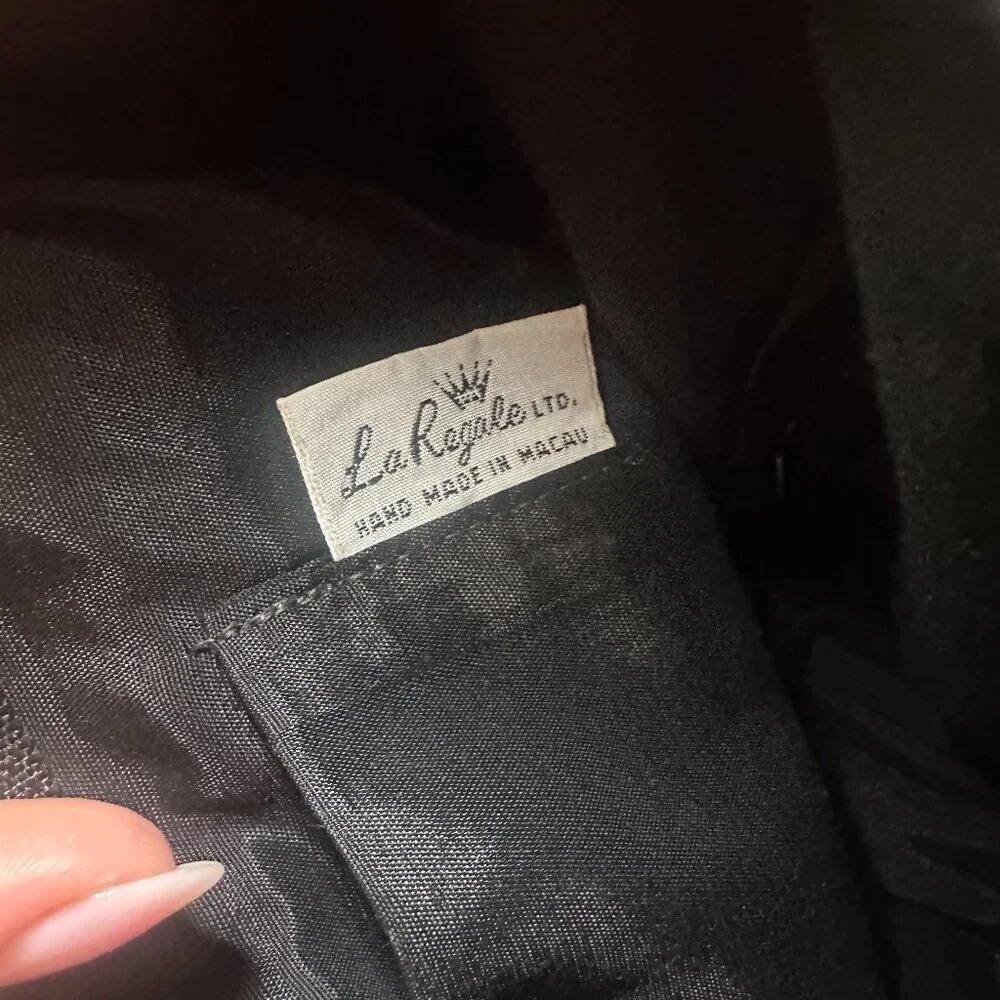 La Regale Vintage Black Beaded Clutch Sequin Handbag Beaded Hand Clutch Bag - Picture 4 of 4